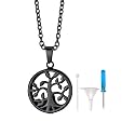 Richsteel Urn Necklaces for Ashes for Women Men Cremation Pendant