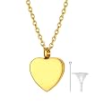 Richsteel Urn Necklaces for Ashes for Women Men Cremation Pendant