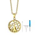 Richsteel Urn Necklaces for Ashes for Women Men Cremation Pendant