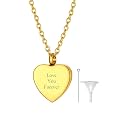 Richsteel Urn Necklaces for Ashes for Women Men Cremation Pendant