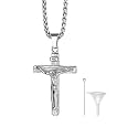 Richsteel Urn Necklaces for Ashes for Women Men Cremation Pendant