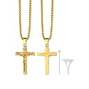 Richsteel Urn Necklaces for Ashes for Women Men Cremation Pendant