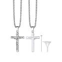 Richsteel Urn Necklaces for Ashes for Women Men Cremation Pendant