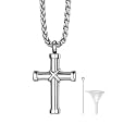 Richsteel Urn Necklaces for Ashes for Women Men Cremation Pendant