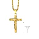 Richsteel Urn Necklaces for Ashes for Women Men Cremation Pendant