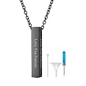 Richsteel Urn Necklaces for Ashes for Women Men Cremation Pendant
