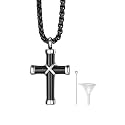 Richsteel Urn Necklaces for Ashes for Women Men Cremation Pendant