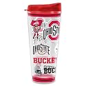 Rico Industries NCAA College Double Wall Mayhem 16oz Or 20oz Tritan Tumbler W Lid