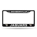 Rico Industries NFL Football Primary Black Chrome Frame with Plastic Inserts 12" x 6" Car/Truck Auto Accessory