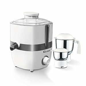 rico juicer mixer grinder isi marked 550 watts powerful motor maximum juice extraction 2 year replacement warranty made in india