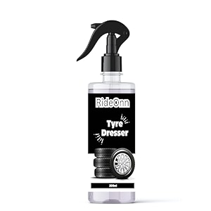 tyre polish spray for car - 200 ml long lasting tyre polish for bike amp car tyre shiner prevents fading tyre dresser car tyre polish amp shine tyre cleaner uv protection pack of 1