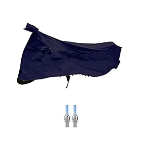 riderscart 100 water proof scooty cover for yamaha ray z two wheeler cover with universal tyre light blue fancy light tail light plastic with warranty blue