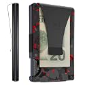 The Ridge Wallet for Men - Slim Minimalist Compact Wallet and Card Holder, RFID Protected Front Pocket Wallets for Men with Integrated Money Clip (Forged Ember)