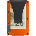 The Ridge Wallet for Men - Slim Minimalist Compact Wallet and Card Holder, RFID Protected Front Pocket Wallets for Men with Integrated Money Clip (Basecamp Orange)