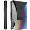Ridge Wallet for Men - Slim Minimalist Compact Wallet and Card Holder, RFID Protected Front Pocket Wallets for Men with Integrated Money Clip (Burnt Titanium)