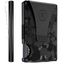 The Ridge Wallet for Men - Slim Minimalist Compact Wallet and Card Holder, RFID Protected Front Pocket Wallets for Men with Integrated Money Clip (Forged Carbon)