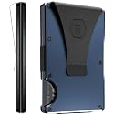 Ridge Men's Slim Minimalist Front Pocket RFID Card Holder Wallet (Navy)