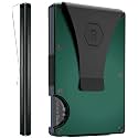 The Ridge Wallet for Men - Slim Minimalist Compact Wallet and Card Holder, RFID Protected Front Pocket Wallets for Men with Integrated Money Clip (Forest Green)