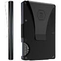 The Ridge Wallet for Men - Slim Minimalist Compact Wallet and Card Holder, RFID Protected Front Pocket Wallets for Men with Integrated Money Clip (Matte Black Titanium)