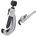 RIDGID 31642 Model 152 Quick-Acting Tubing Cutter (1/4-inch to 2-5/8-inch) + RIDGID 31100 Model 818 Aluminum Straight Pipe Wrench (18-inch)
