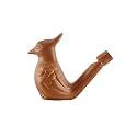 Terracotta Bird Water Whistle – Handmade Animal Figurine Water Whistle Musical Toy, Fill The Water and Blow The Bird for Different Sounds - Clay Bird Water Whistle