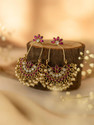 Ridhimaa Jewels trendy chandbalis for girl and womens Pearl Alloy Chandbali Earring