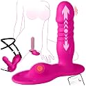 Riding Grinding Thrusting Dildo with Vibrating Clitoris Vibrator, Strap On Wearable Dildo Sex Machine, Women Couples Adult Sex Toys Games, App Remote Control G Spot Anal Dildo, Kinky Female Sex Toy