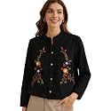 RIEKA Womens Off White Cotton Shirt with