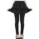 RieKet Girls School Uniform Pants Warm Stretchy Athletic Leggings with Skirt 2-14 Years