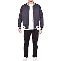RIFLESSI Men's Slim Fit Lightweight Casual Varsity Bomber Jacket
