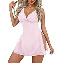 Rigeri Baby Doll Lingerie Sexy Nightgowns for Women Lace Chemise XS-4XL
