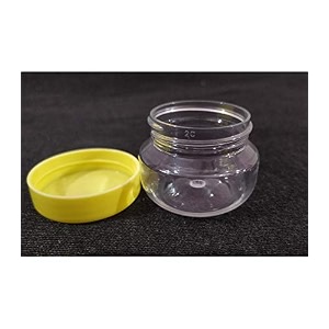 right 12pcs 30gml cosmetic empty jar pot eyeshadow makeup face cream container transparent