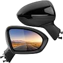 Right Passenger Side Rear View Mirror Replacement for Chevrolet Chevy Cruze 2017 2018 2019 2020 2021 2022 2023- Rearview Mirrors with 5Pins,Electric Adjustment and Heating，Black