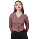 Rigo Casual Wear V Neck Rib Knit
