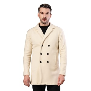 rigo cotton polar fleece solid overcoat for men  regular fit lapel collar long jacket overcoat  winter wear men39s long overcoat