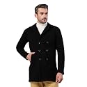 Rigo Cotton Polar Fleece Solid Overcoat for Men | Regular Fit Lapel Collar Long Jacket Overcoat | Winter Wear Men's Long Overcoat