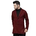 Rigo Cotton Polar Fleece Solid Overcoat for Men | Regular Fit Lapel Collar Long Jacket Overcoat | Winter Wear Men's Long Overcoat