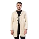 Rigo Cotton Polar Fleece Solid Overcoat for Men | Regular Fit Lapel Collar Long Jacket Overcoat | Winter Wear Men's Long Overcoat
