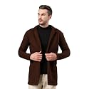 Rigo Cotton Polar Fleece Solid Overcoat for Men | Regular Fit Lapel Collar Long Jacket Overcoat | Winter Wear Men's Long Overcoat