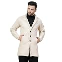 Rigo Cotton Polar Fleece Solid Overcoat for Men | Regular Fit Lapel Collar Long Jacket Overcoat | Winter Wear Men's Long Overcoat