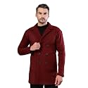 Rigo Cotton Polar Fleece Solid Overcoat for Men | Regular Fit Lapel Collar Long Jacket Overcoat | Winter Wear Men's Long Overcoat