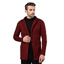 Rigo Cotton Polar Fleece Solid Overcoat for Men | Regular Fit Lapel Collar Long Jacket Overcoat | Winter Wear Men's Long Overcoat