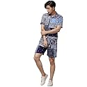 Rigo Men39s Rayon Printed Relaxed Night Suit
