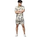 Rigo Men39s Rayon Printed Relaxed Night Suit