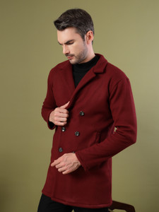rigo polar fleece solid coat for men