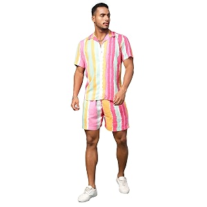 Rigo Mens Rayon Striped Pajama Set Pack