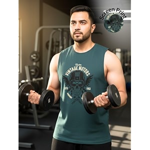 Rigo Stylish Cotton Printed Vest for Men