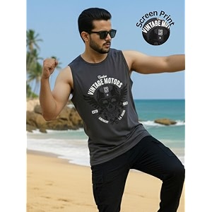 Rigo Stylish Cotton Printed Vest for Men