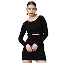 Rigo Women Fleece Hooded Sweatshirt Dress