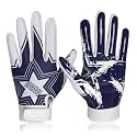 RIGWARL Football Gloves Adult Men, Youth Kids Football Gloves with Super Sticky Grip, Receiver Glove Best Gift for Adult Youth Kids Boys 8-12
